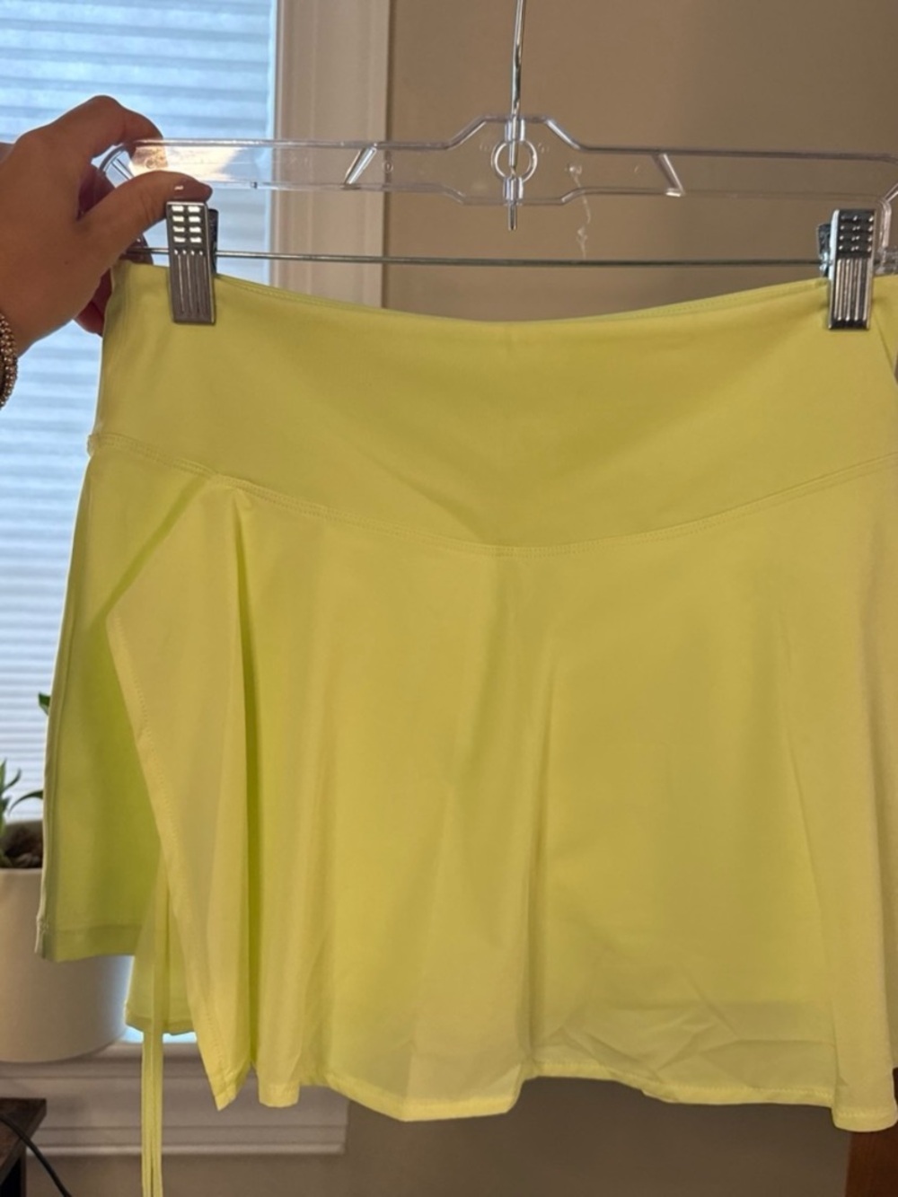 Women's Yellow Athletic Skater Skirt - Lightweight Activewear